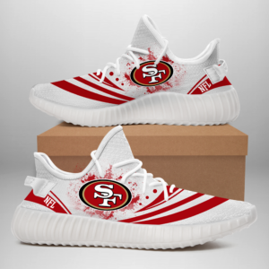49ers Shoes NFL Football San Francisco 49ers Yeezys Men Women 49ers Sneakers