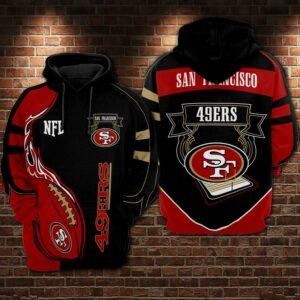San Francisco 49ers 3D Printed Hooded Pocket Pullover Hoodie For Big Fans