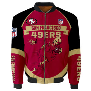 San Francisco 49ers Bomber Jacket Fashion Winter Coat For Cool Fans