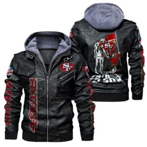 San Francisco 49ers Leather Jacket Best Gift For Fans