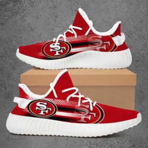 San Francisco 49ers Nfl Football Yeezy Sneakers Shoes